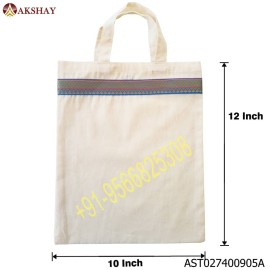 Akshay Cotton Thamboolam Bag with Lace - W 10 H 12 inches