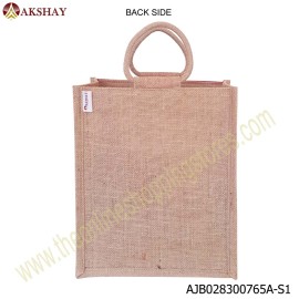 AKSHAY Raw Silk Jute Bag Red - Pack of 5