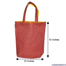 Jute Thamboolam Bag | Dual Colour - 630 | W10 H 12 Inches 