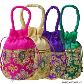 Embroidery Potli Bag-669VC