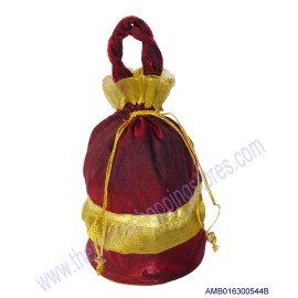 Raw Silk Potli - 544VC