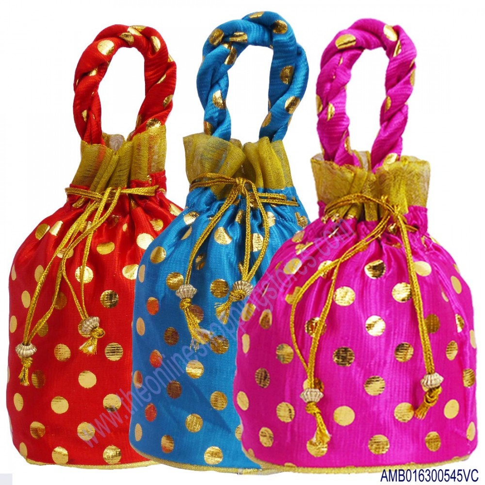 The Online shopping Stores Jute Potli Bags Pouches Embroidery Printed Brand Cotton Wedding Bridal Marriage Return Gift zipper Handbags Bulk Orders Wholesale
